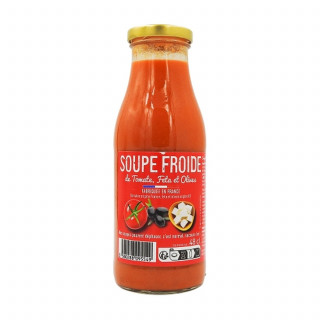 Lot 3x Soupe froide de tomates, feta et olives - Bouteille 480ml