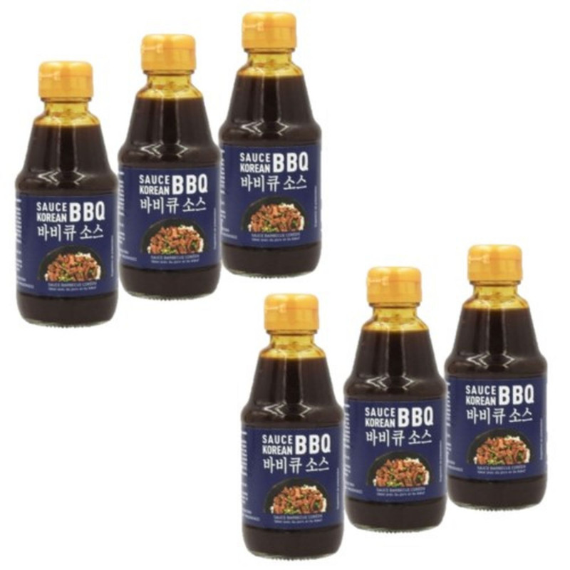 Lot 6x Sauce barbecue coréen - Bouteille 200ml