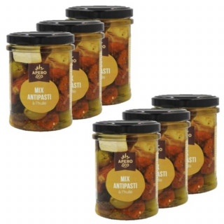 Lot 6x Mix antipasti à l'huile - Bocal 180g