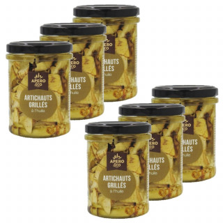 Lot 6x Artichauts grillés à l'huile - Bocal 180g