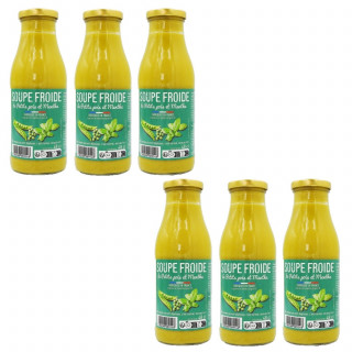 Lot 6x Soupe froide de petits pois et menthe - Bouteille 480ml
