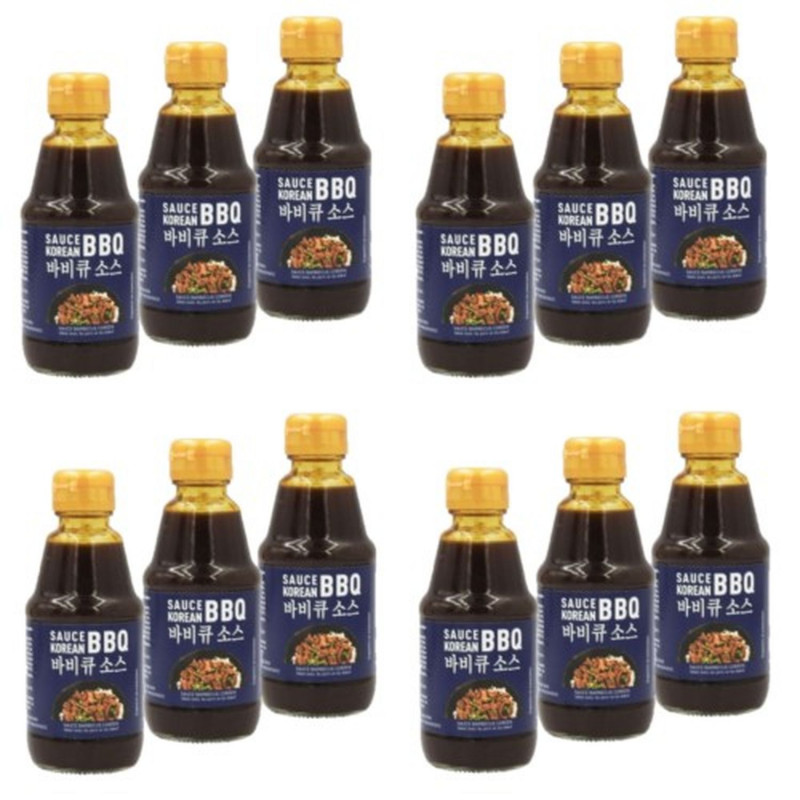 Lot 12x Sauce barbecue coréen - Bouteille 200ml