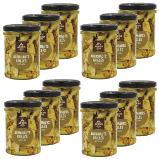 Lot 12x Artichauts grillés à l'huile - Bocal 180g