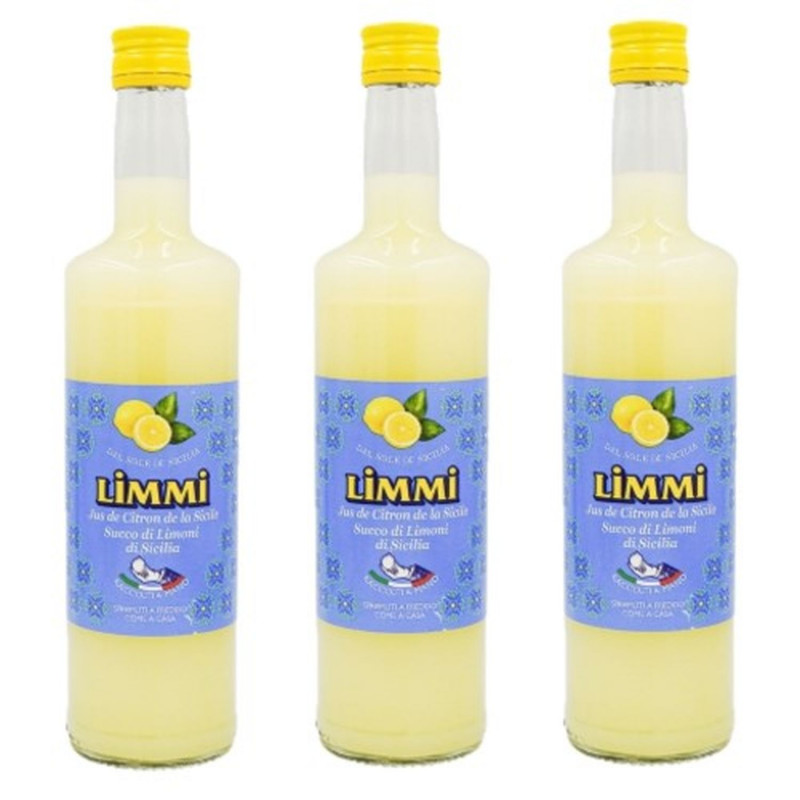 Lot 3x Jus de citron de Sicile - Bouteille 700ml