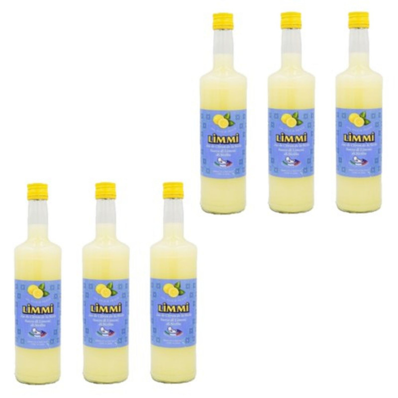 Lot 6x Jus de citron de Sicile - Bouteille 700ml