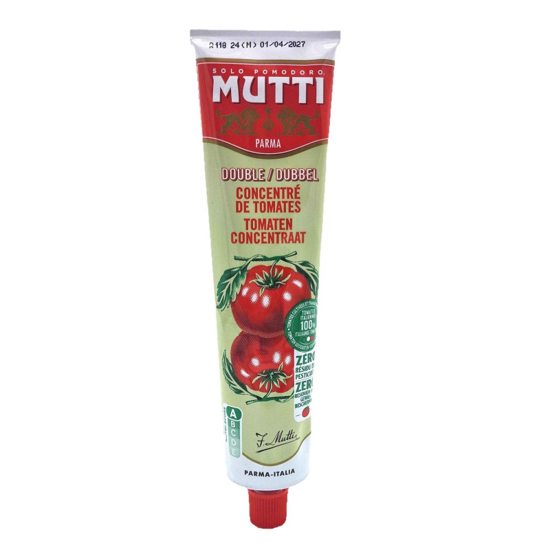 Double concentré de tomates - Zéro résidu de pesticides - Tube 130g
