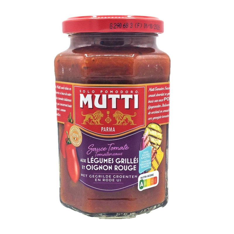Sauce tomate aux légumes grillées et oignon rouge - Bocal 400g