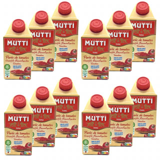 Lot 12x Purée de tomates - Zéro résidu de pesticides - Brique 500g