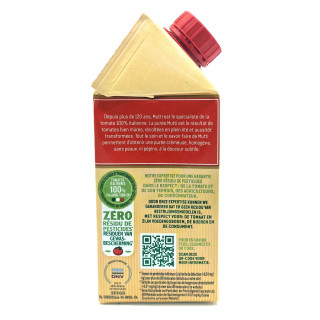 Lot 12x Purée de tomates - Zéro résidu de pesticides - Brique 500g