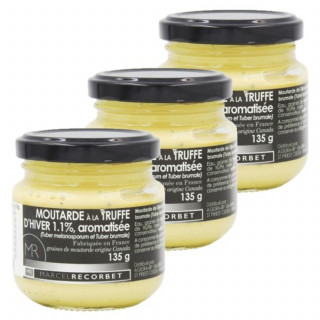 Lot 3x Moutarde à la truffe - Bocal 135g