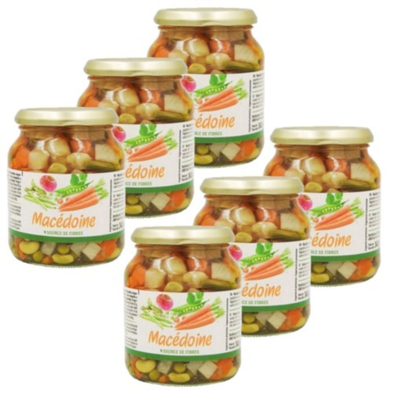 Lot 6x Macédoine de légumes - Bocal 340g