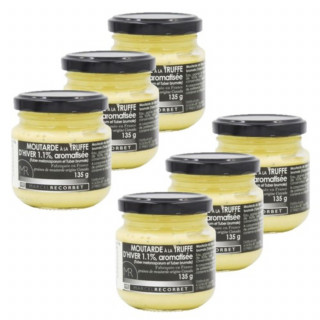 Lot 6x Moutarde à la truffe - Bocal 135g