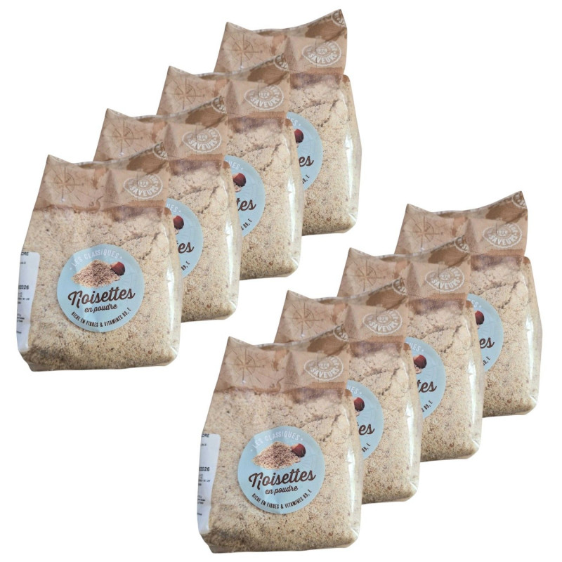 Lot 8x Noisettes en poudre - Paquet 250g