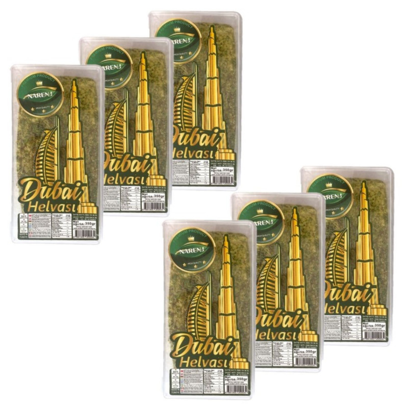 Lot 6x Halva Dubaï - Boîte 350g