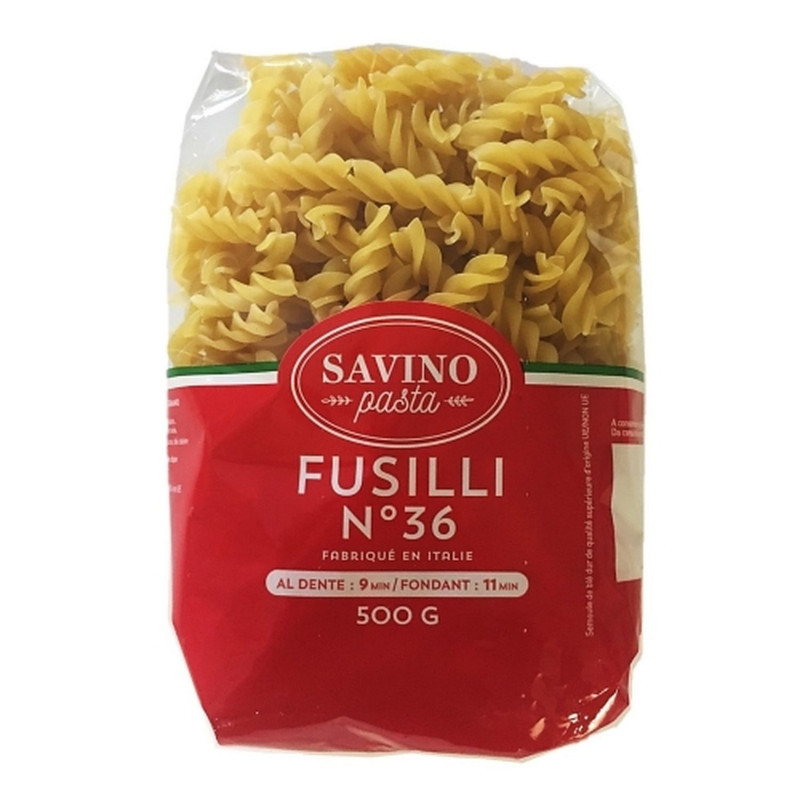 Pâtes Fusilli n°36 - Paquet 500g