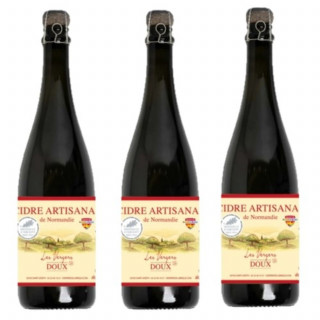 Lot 3x Cidre doux artisanal - Bouteille 750ml
