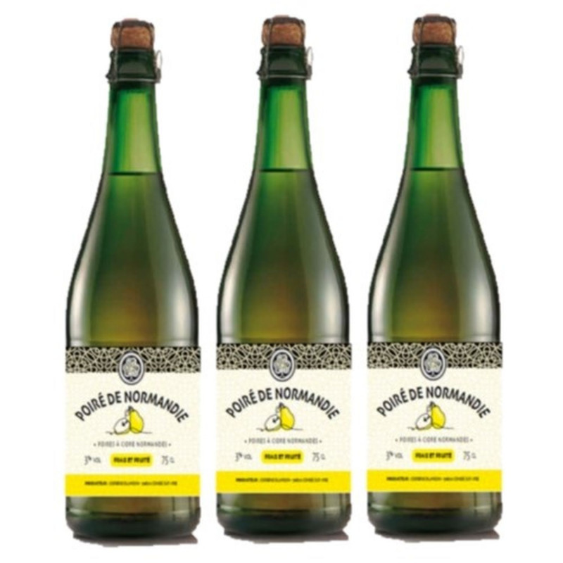 Lot 3x Poiré de Normandie - Bouteille 750ml