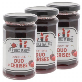 Lot 3x Confiture de duo de cerises - Pot 265g