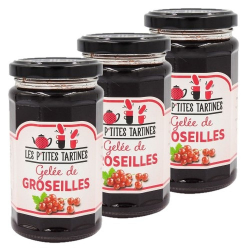 Lot 3x Gelée de groseilles - Pot 270g