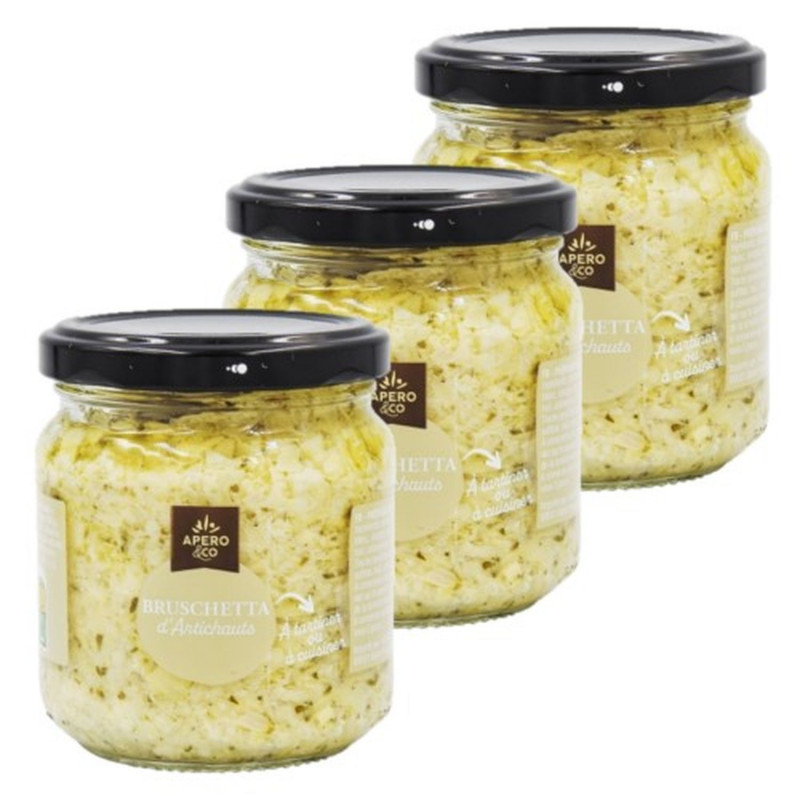 Lot 3x Bruschetta d'artichauts - Pot 190g