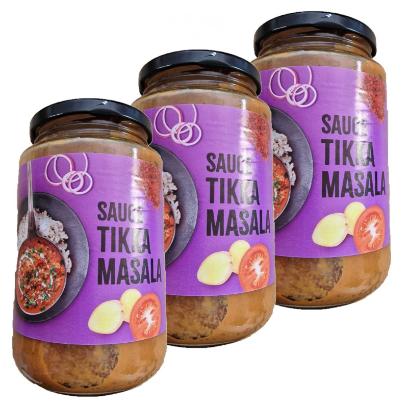 Lot 3x Sauce tikka masala - Pot 400g