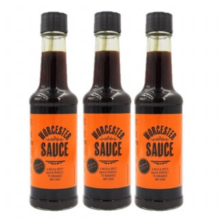 Lot 3x Sauce Worcester - Bouteille 150g
