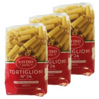 Lot 3x Pâtes Tortiglioni n°24 - Paquet 500g
