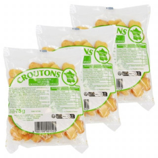 Lot 3x Croûtons goût oignon - Sachet 75g