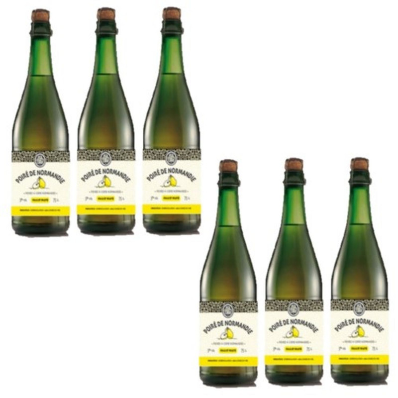 Lot 6x Poiré de Normandie - Bouteille 750ml
