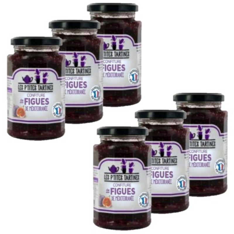 Lot 6x Confiture de figues de Méditerranée - Pot 315g