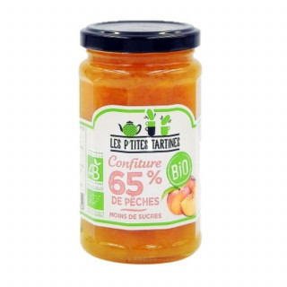 Lot 6x Confiture de pêches allégée BIO - Pot 255g