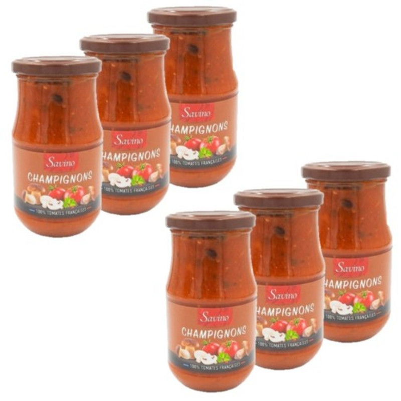 Lot 6x Sauce aux champignons - Bocal 350g
