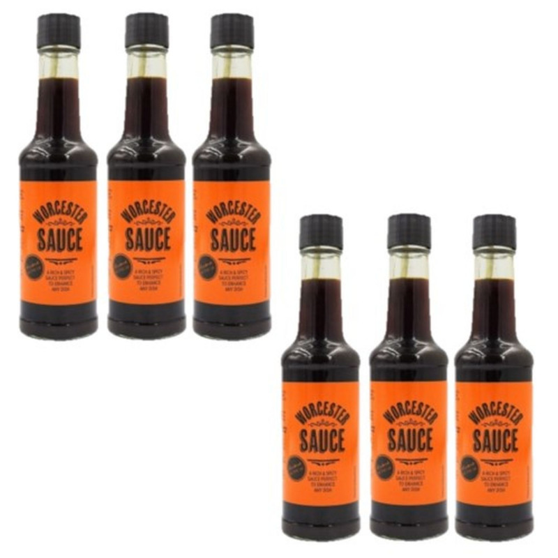 Lot 6x Sauce Worcester - Bouteille 150g
