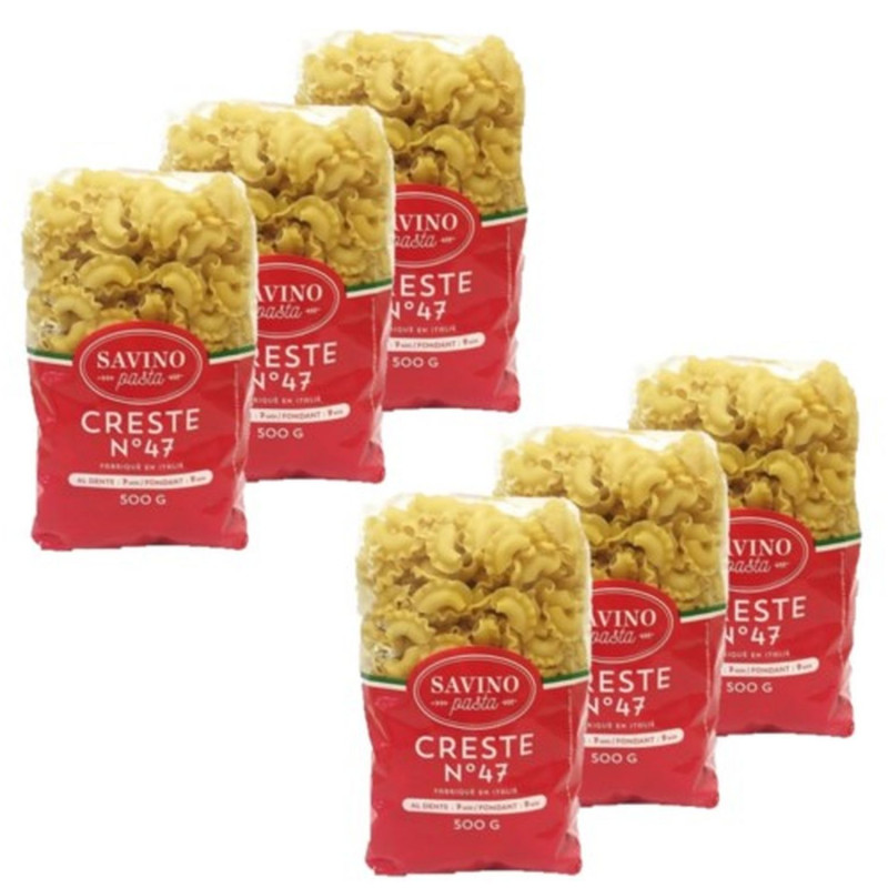 Lot 6x Pâtes Creste n°47 - Paquet 500g