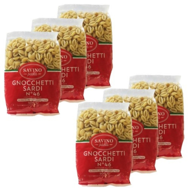 Lot 6x Pâtes Gnocchetti Sardi n°46 - Paquet 500g
