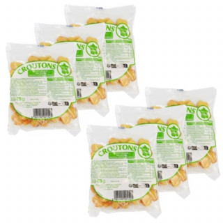 Lot 6x Croûtons goût oignon - Sachet 75g