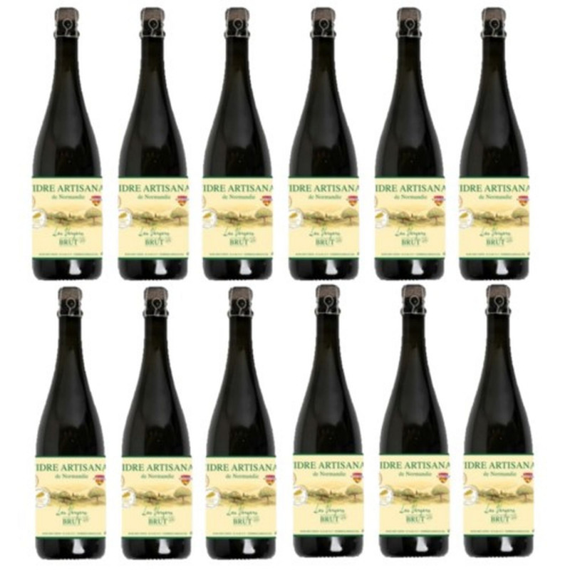 Lot 12x Cidre brut artisanal - Bouteille 750ml