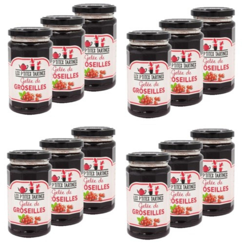 Lot 12x Gelée de groseilles - Pot 270g