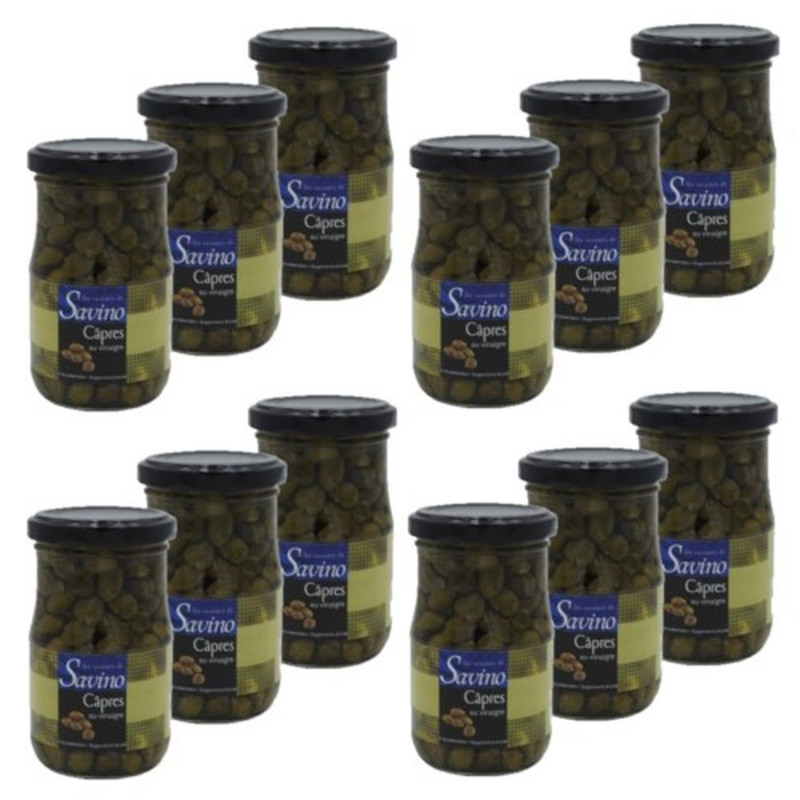 Lot 12x Câpres au vinaigre - Pot 205g