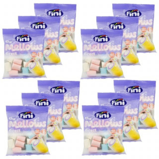 Lot 12x Guimauve mellows - Halal - Sachet 80g
