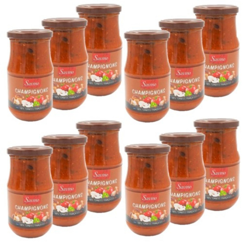 Lot 12x Sauce aux champignons - Bocal 350g