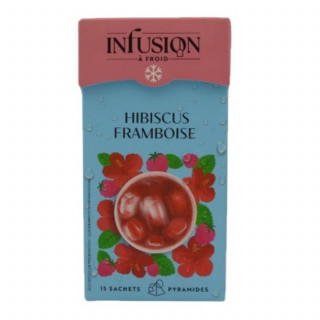 Lot 12x Infusion à froid hibiscus framboise - Boîte 37,5g