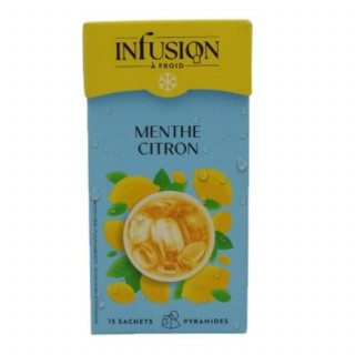 Lot 12x Infusion à froid menthe citron - Boîte 37,5g
