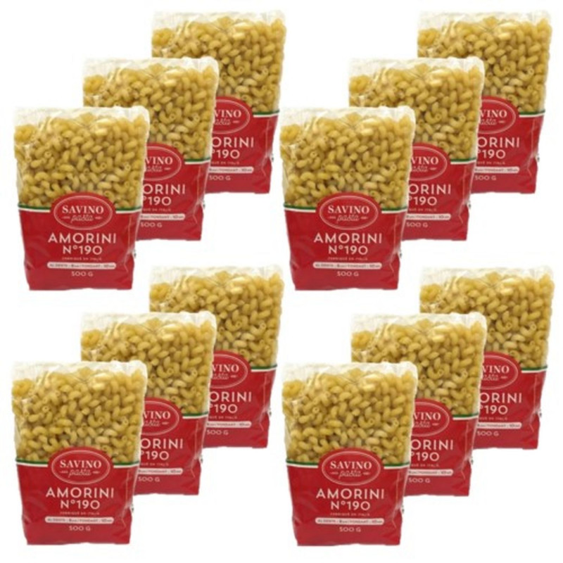 Lot 12x Pâtes Amorini n°190 - Paquet 500g