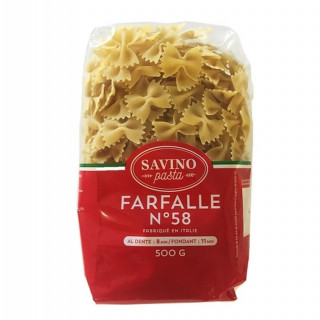 Lot 12x Pâtes Farfalle n°58 - Paquet 500g
