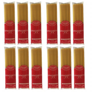 Lot 12x Pâtes Spaghetti n°5 - Paquet 500g