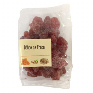 Lot 15x Fraises entières semi confites - Sachet 220g