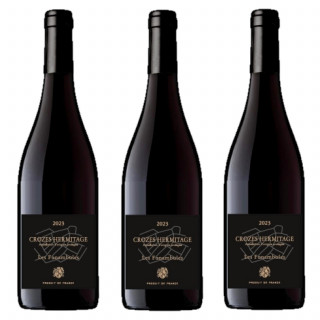 Lot 3x Vin rouge Crozes Hermitage AOP - Bouteille 750ml
