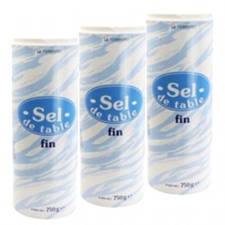 Lot 3x Sel fin - Pot 750g