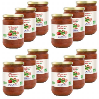 Lot 12x Piperade au piment BIO - Bocal 520g